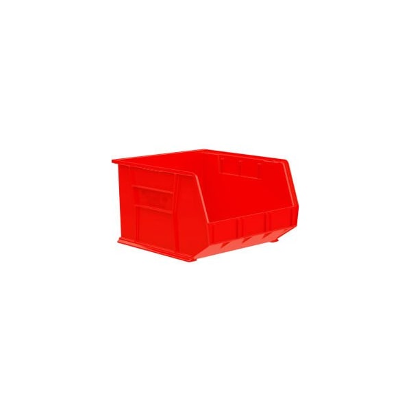 Akro-Mils Hang & Stack Storage Bin, Plastic, Red, 3 PK 30270 RED - main